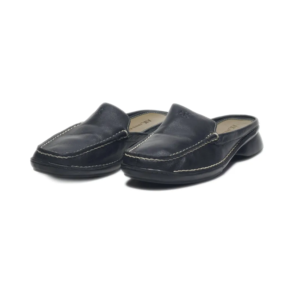 Anne Klein Mules Leather Black Colour For Women