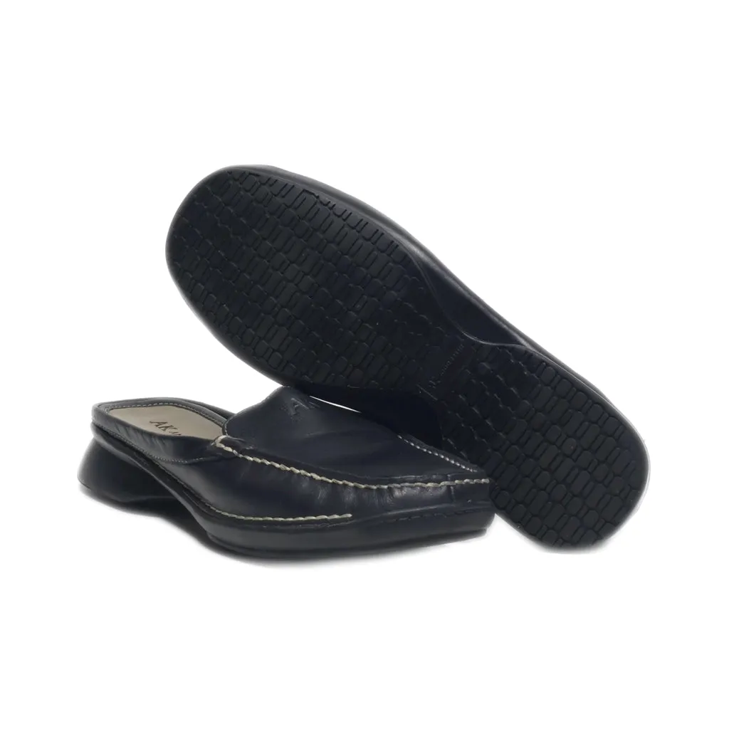 Anne Klein Mules Leather Black Colour For Women