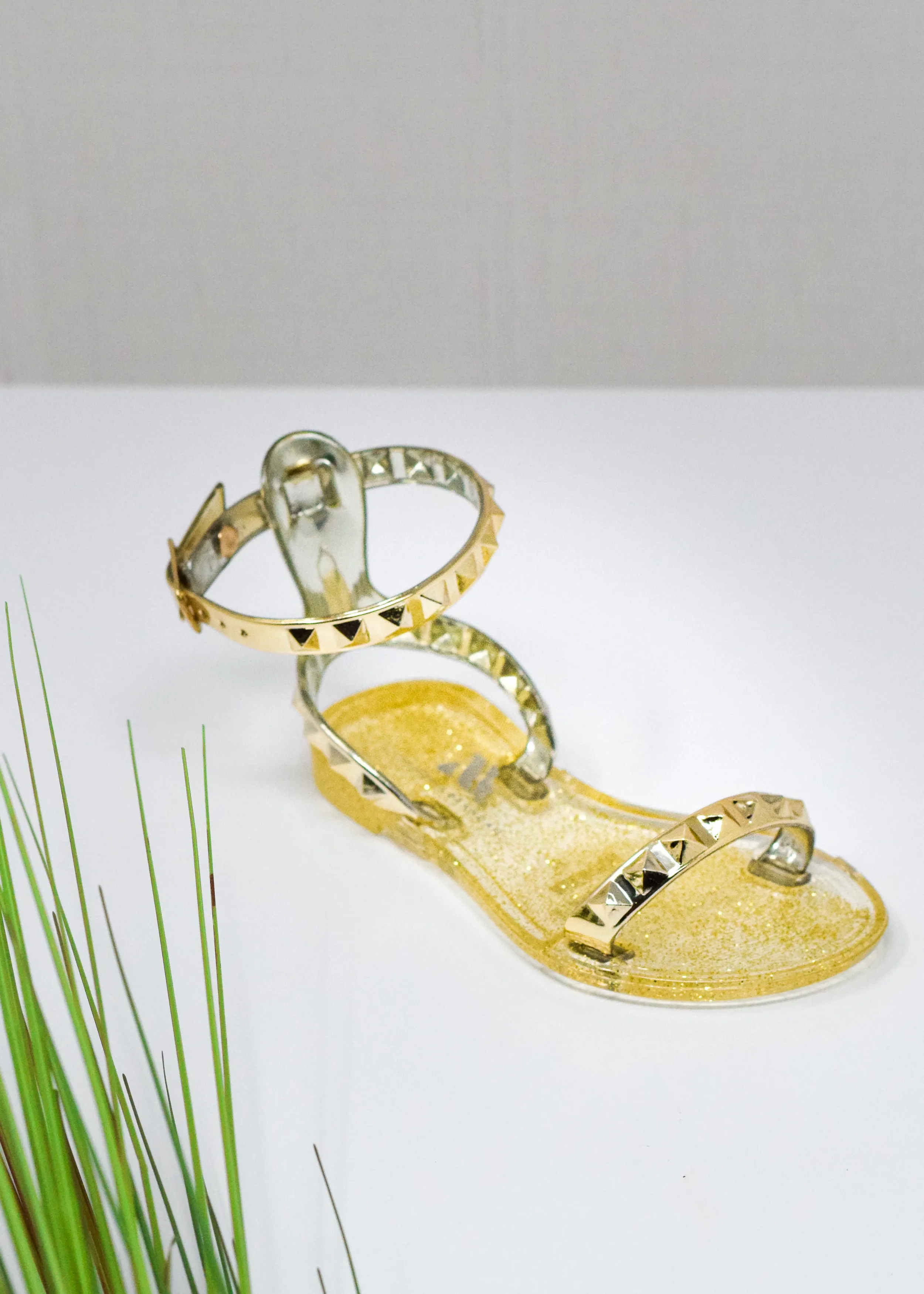 Aria Kid's Light Gold Sandal