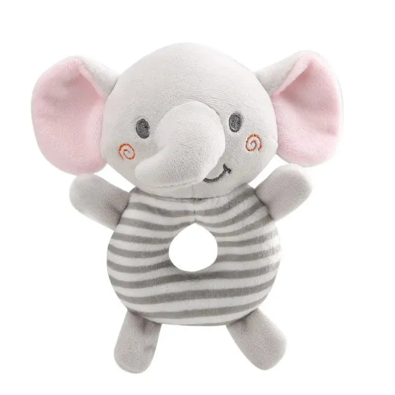 Baby Plush Cartoon Animals Rattle Toys