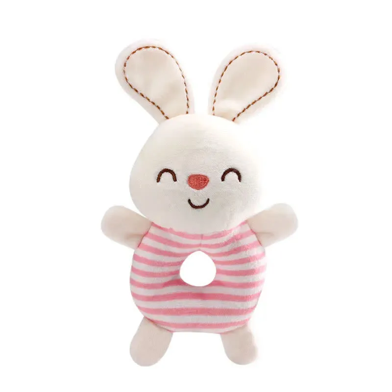 Baby Plush Cartoon Animals Rattle Toys