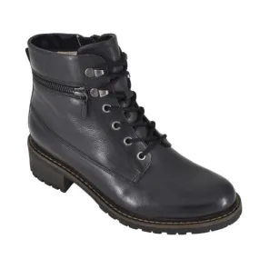 Biotime Women's Lisa Combat Boots- Black