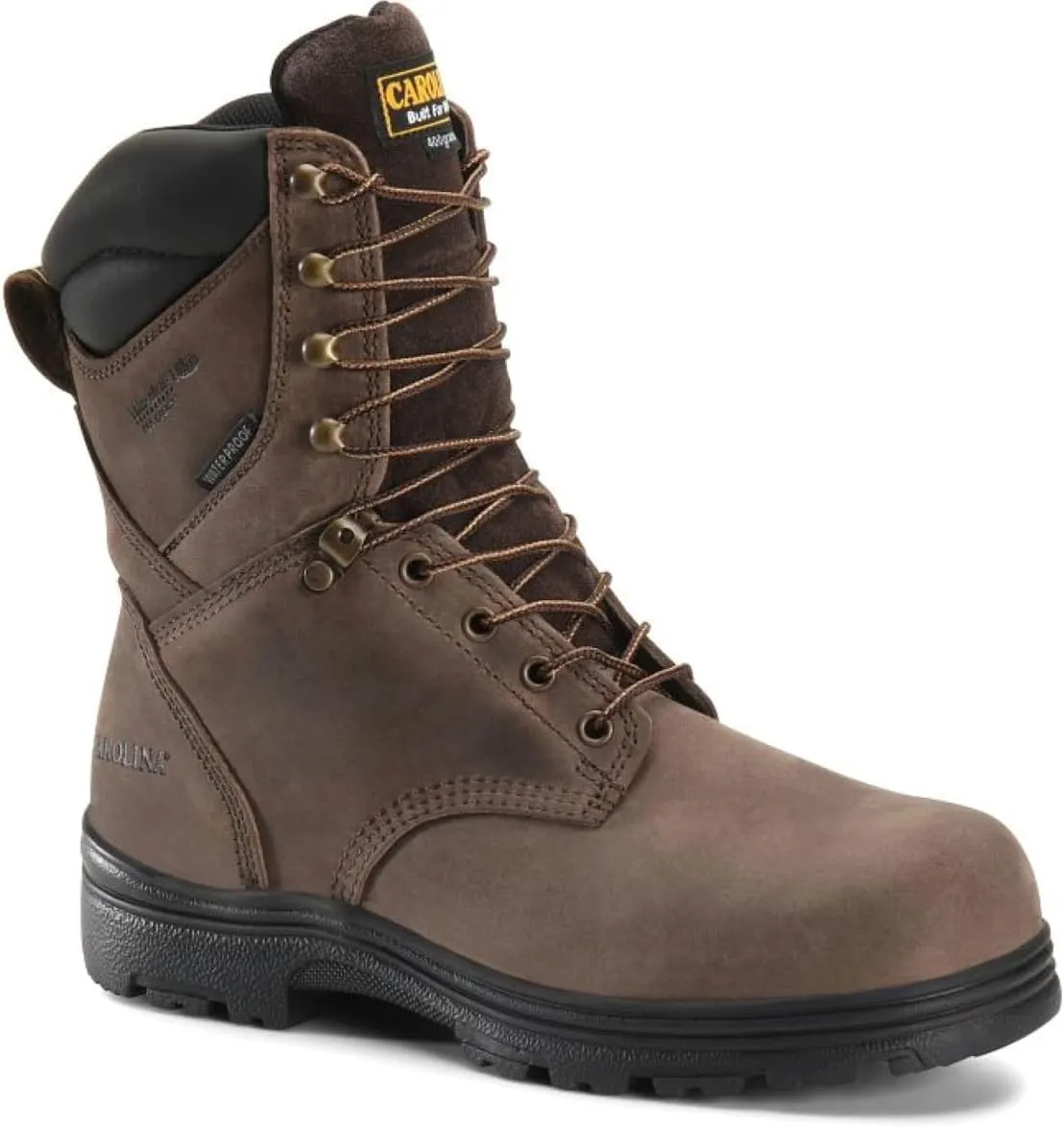 Carolina Boots Surveyor 8" Steel Toe Insulated Waterproof Work Boot, Mens Durable Industrial Construction Footwear