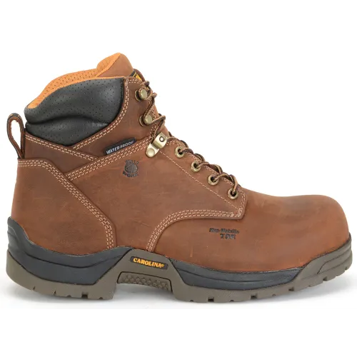 Carolina Men's Bruno Lo 6" Soft Toe Waterproof Work Boot - Brown - CA5020