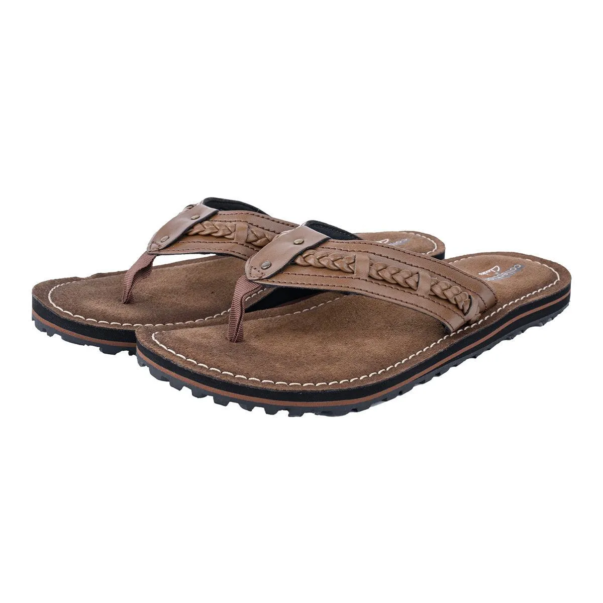 Clarks Flipflops Casual Sandals Leather Brown Colour For Men