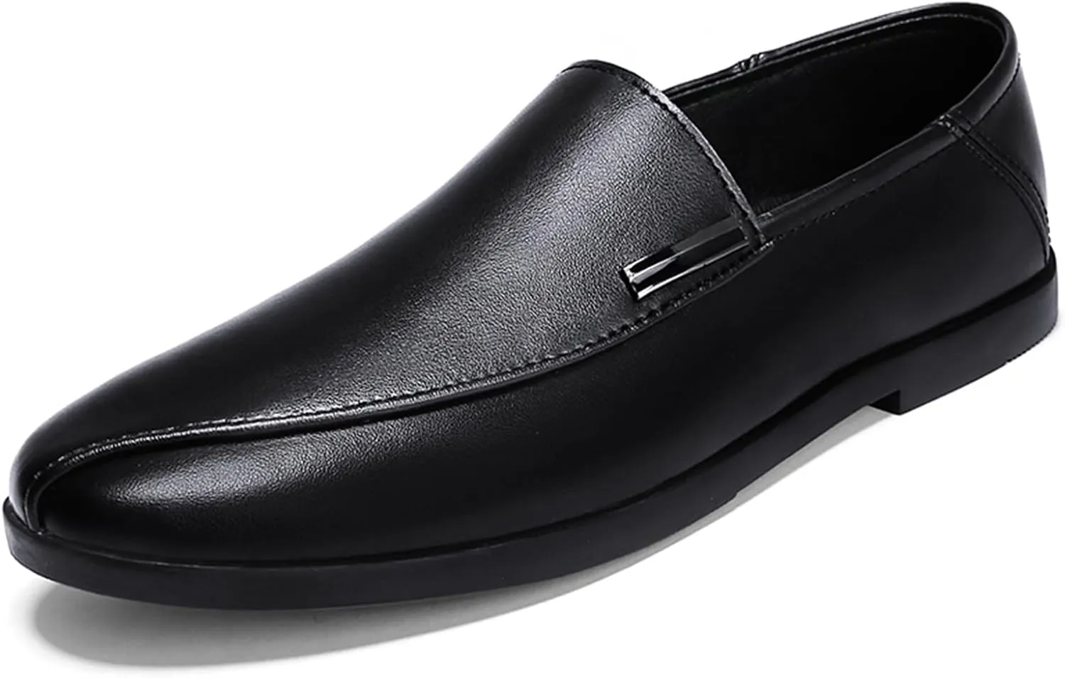 Dress Shoes for Men Men's Slip-On Casual Loafers Genuine Leather Outdoor Flats for Comfort and Style