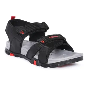 Eeken ESDGO4504 Black Stylish Lightweight Dailywear Sports Sandals For Men