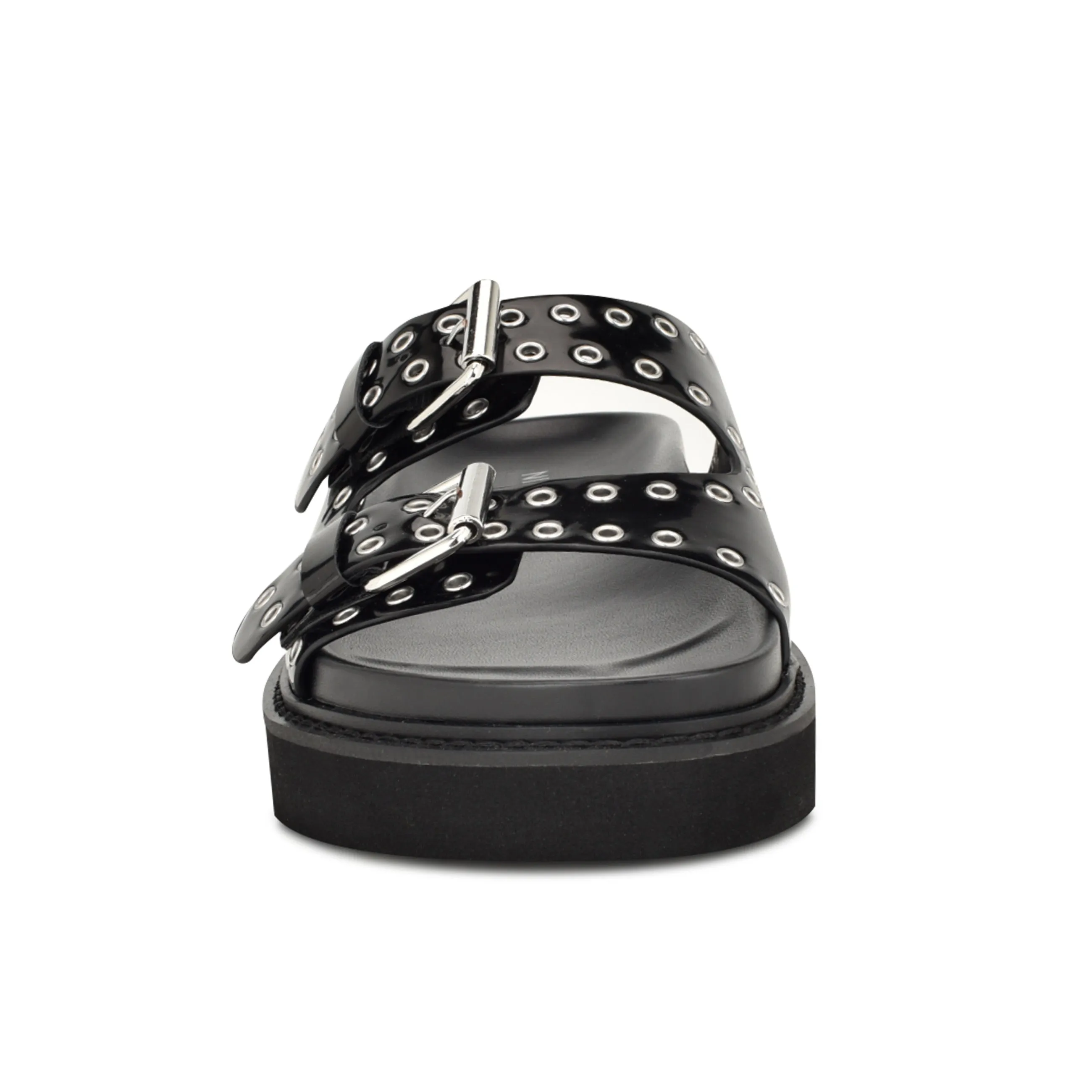 Eleny Buckle Slide Sandals