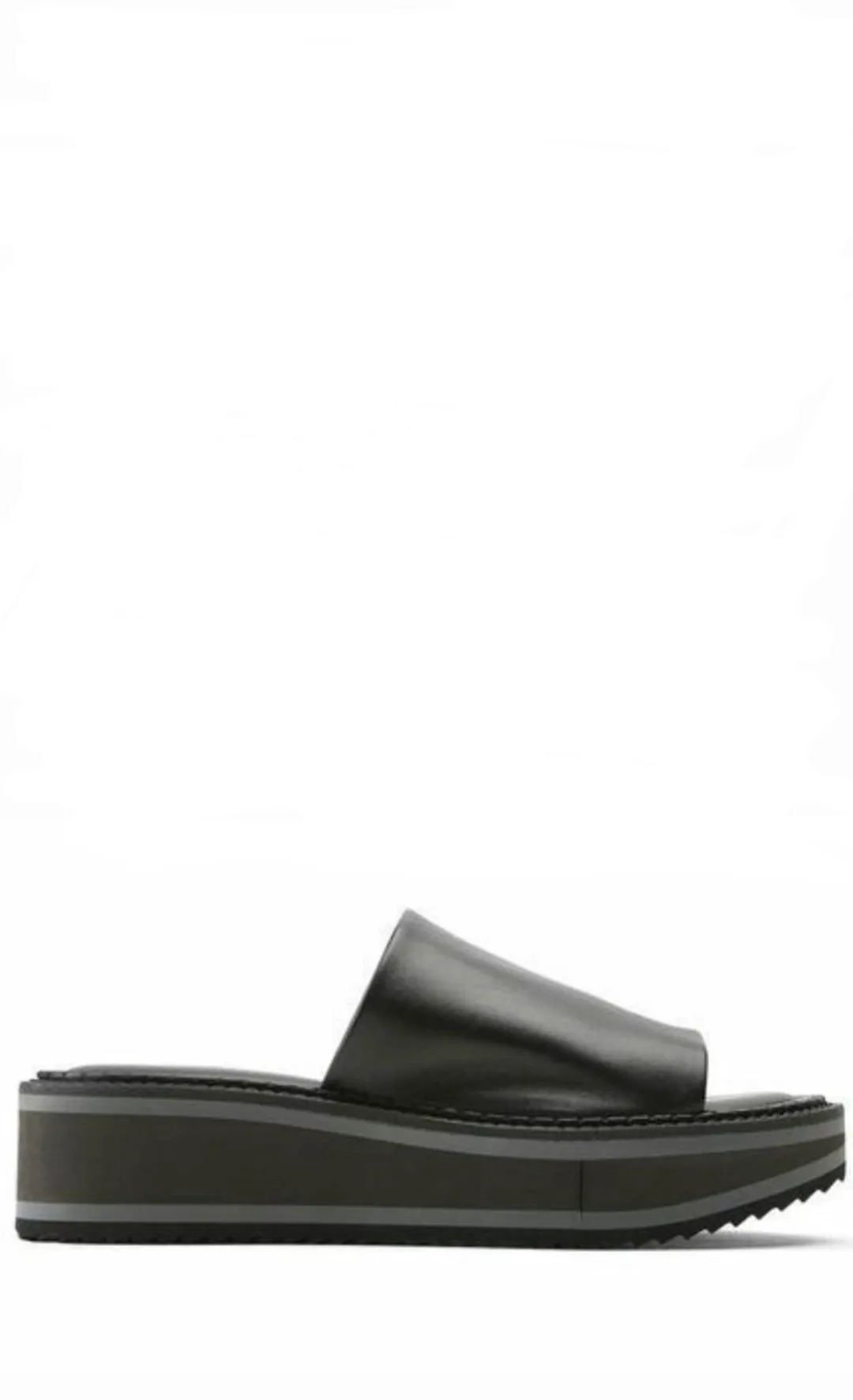 Fast 6 Black Leather Slide