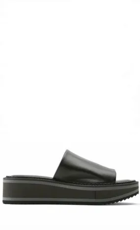 Fast 6 Black Leather Slide
