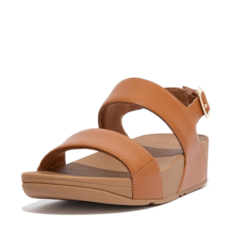 FitFlop Lulu Leather Back-Strap Sandals Light Tan