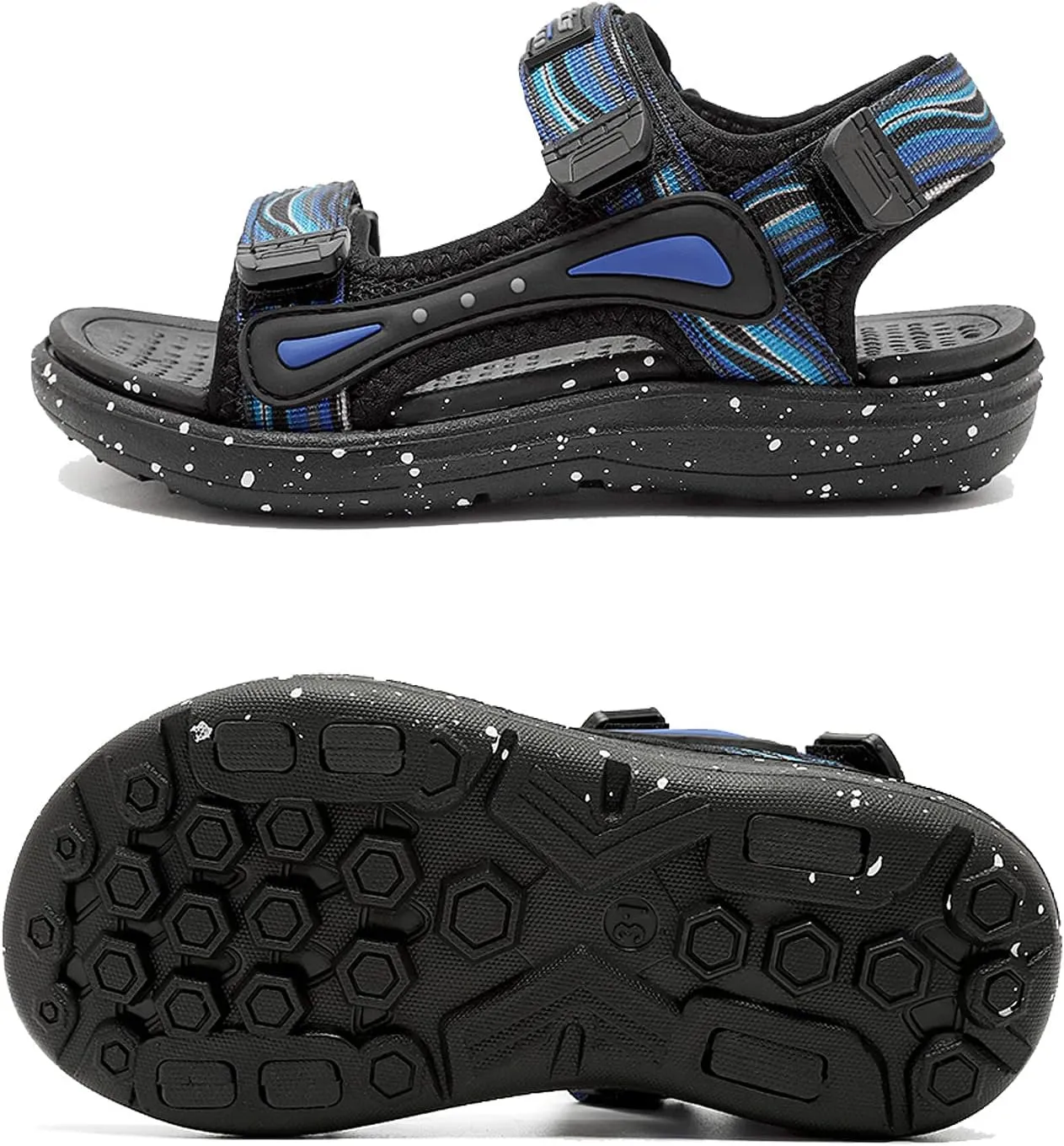 FLIOZY Kids Adjustable Straps Summer Sandals Boys Light-Weight Open Toe Sport Sandals Youth Outdoor Water Sandal