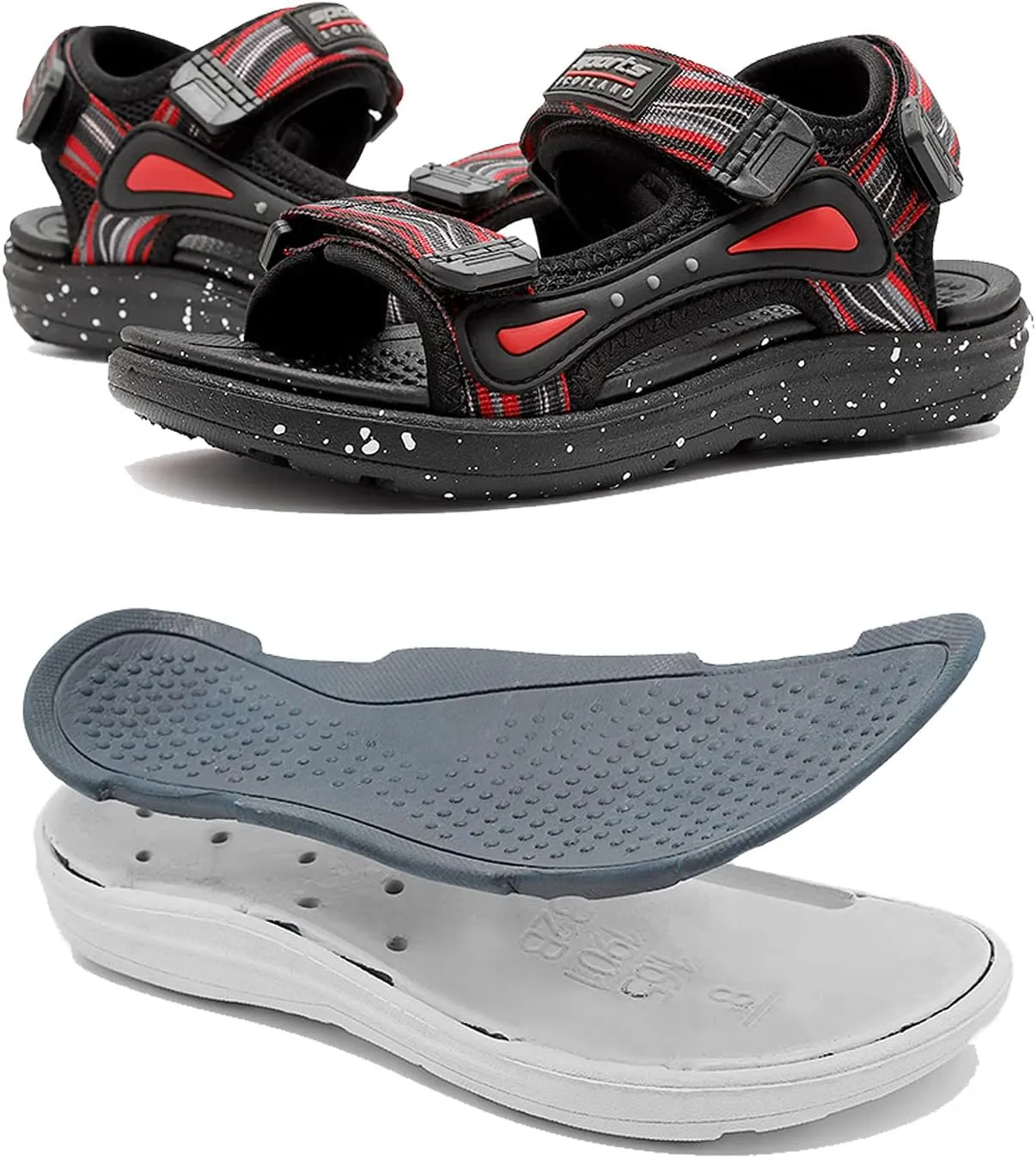 FLIOZY Kids Adjustable Straps Summer Sandals Boys Light-Weight Open Toe Sport Sandals Youth Outdoor Water Sandal