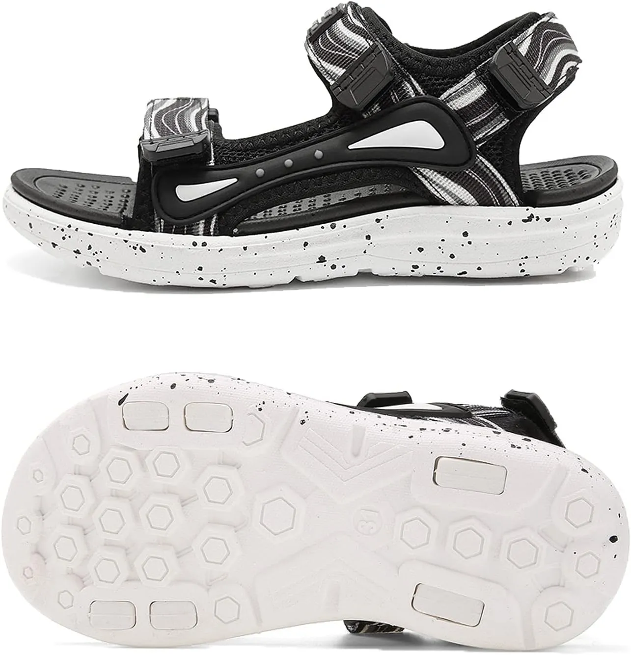 FLIOZY Kids Adjustable Straps Summer Sandals Boys Light-Weight Open Toe Sport Sandals Youth Outdoor Water Sandal