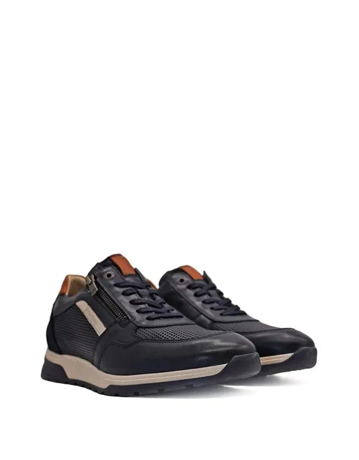 Fluchos Men's Louis Lace & Zip Sneakers- Habana Oceano