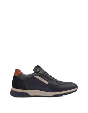 Fluchos Men's Louis Lace & Zip Sneakers- Habana Oceano