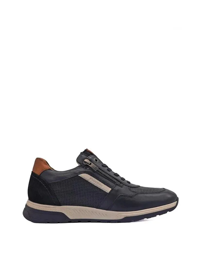 Fluchos Men's Louis Lace & Zip Sneakers- Habana Oceano
