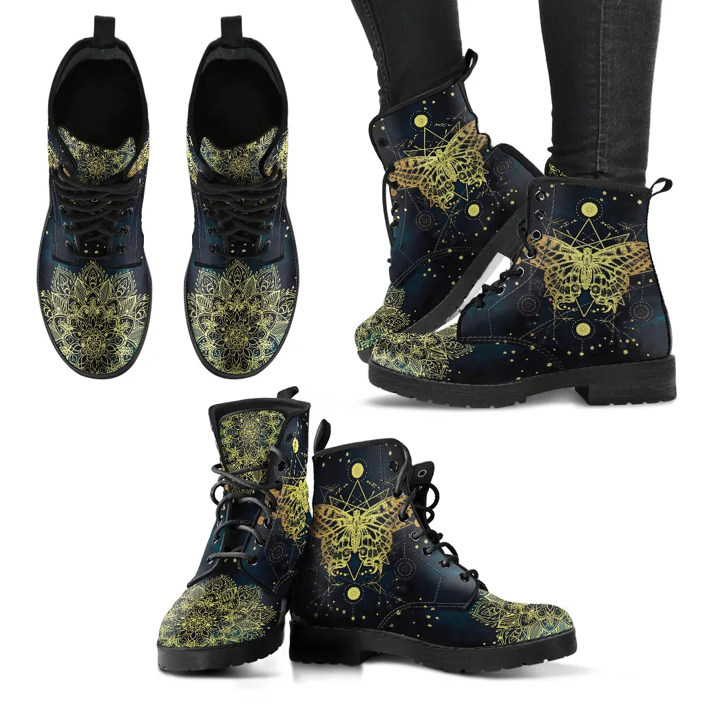Golden Butterfly Women's Vegan Leather Boots