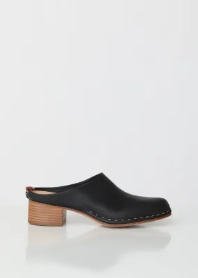 Handmade Mid Heel Leather Mules
