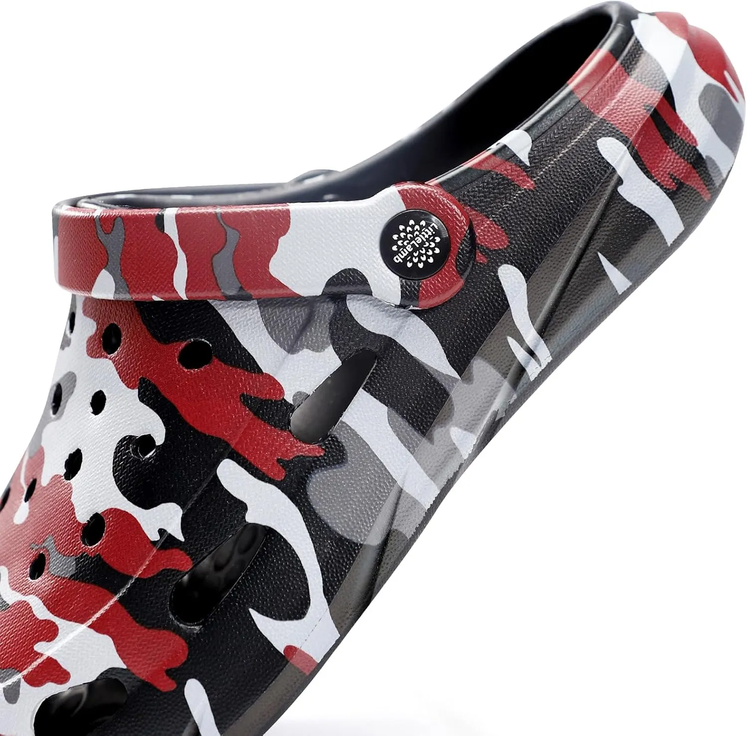 Kids Classic Camo Beach Clogs | Lightweight Water Sandals for Boys - Quick-Dry Non-Slip Light and Durable Little Kid/Big Kid