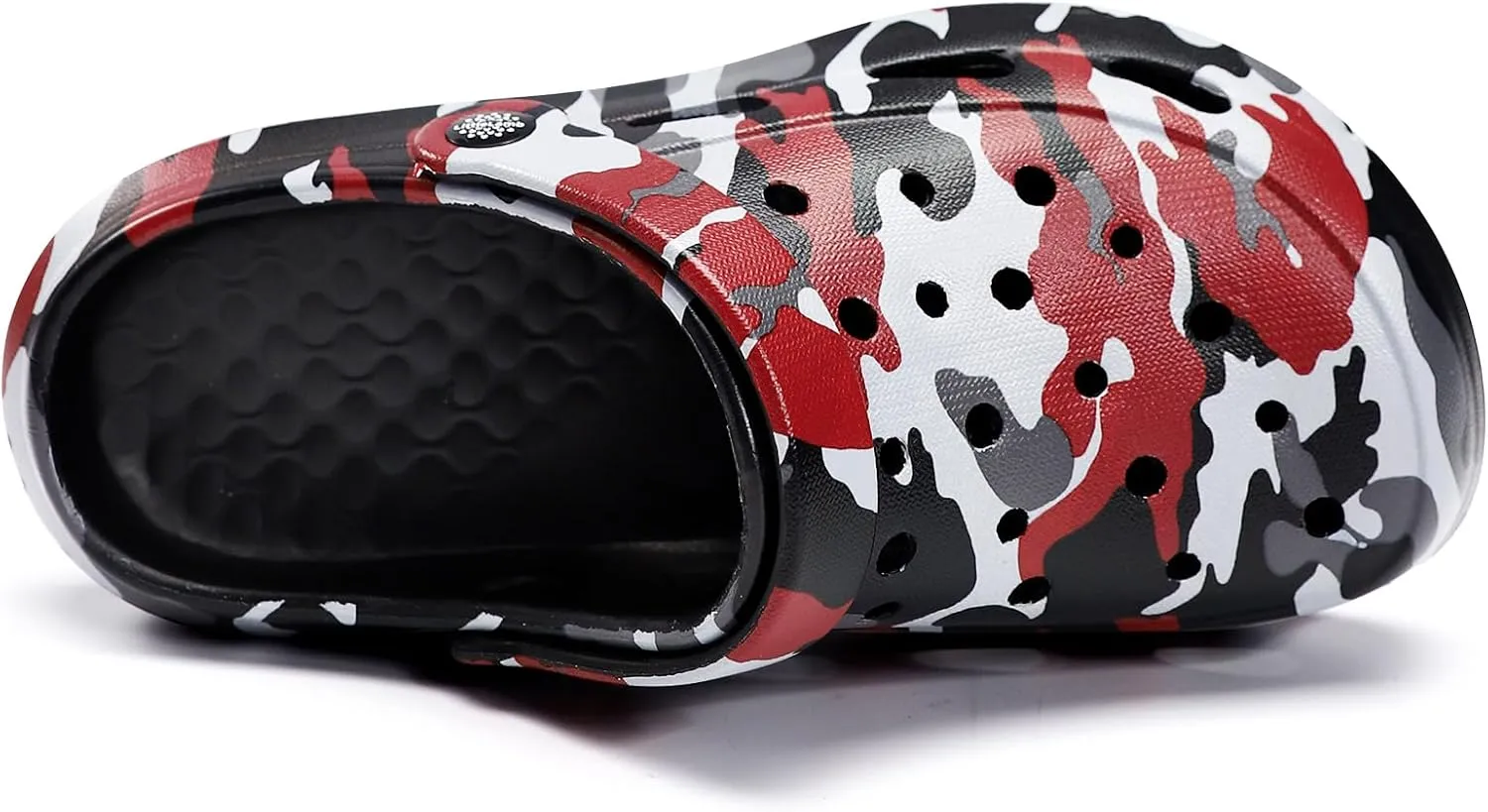 Kids Classic Camo Beach Clogs | Lightweight Water Sandals for Boys - Quick-Dry Non-Slip Light and Durable Little Kid/Big Kid