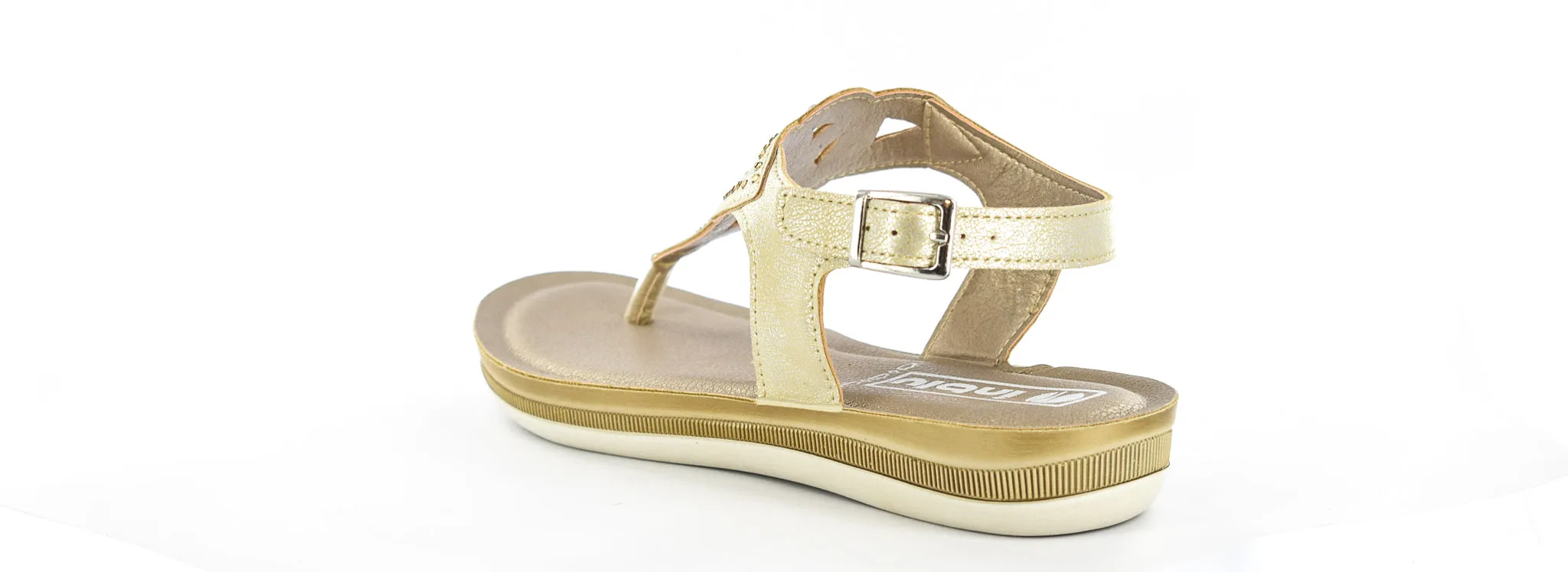 LADIES SAND LIGHT WEIGHT EMBELLISHED TOE POST SUMMER SANDALS