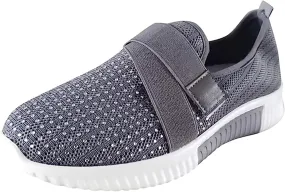 Ladmiple Womens Tennis Shoes Slip on Walking Sock Shoes Comfort Breathable Non-Slip Mesh Casual Fashion Running Sneakers