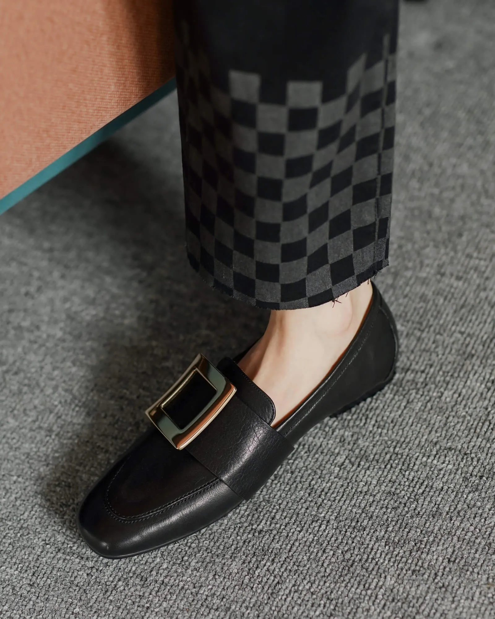 Lawa - Buckled Leather Loafers