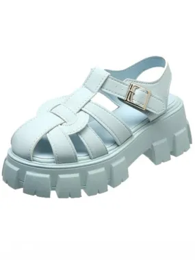 Light blue roman sandals