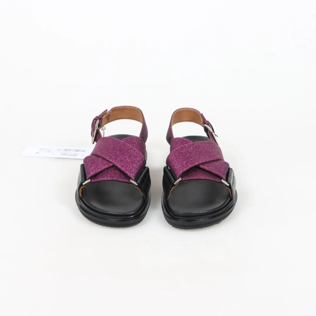 Marni Glitter Fussbett Sandals Size 39.5