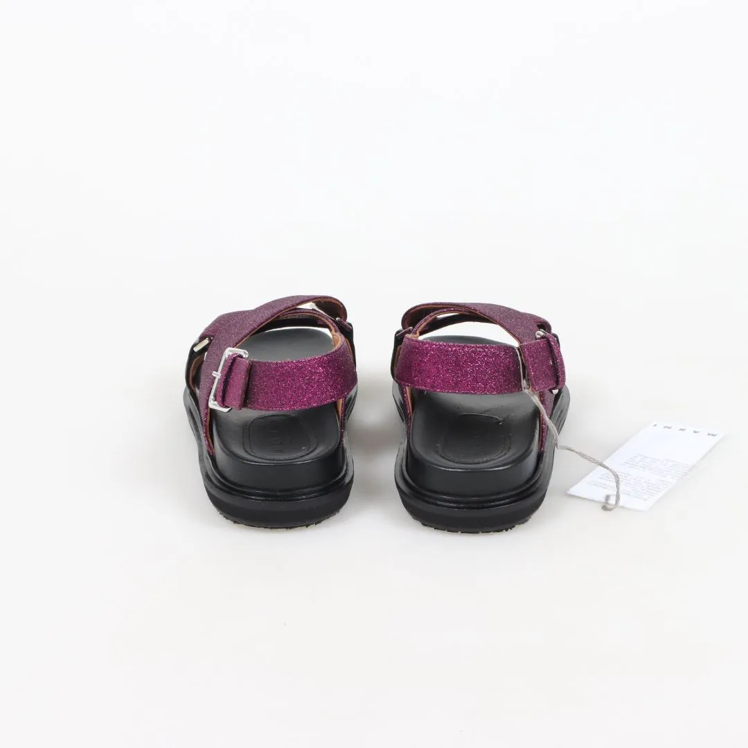 Marni Glitter Fussbett Sandals Size 39.5