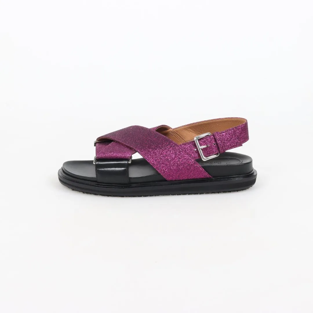Marni Glitter Fussbett Sandals Size 39.5