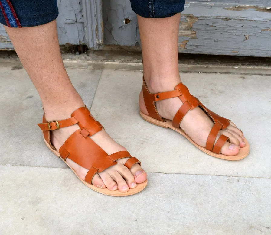 Men leather sandals/ Gift for him/ Greek sandals/ Men sandals/ fashion sandals/ designer sandals/ Handmade sandals/ Tampa sandals 2018 men