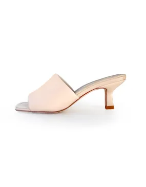 Minimal Slides Cream Leather