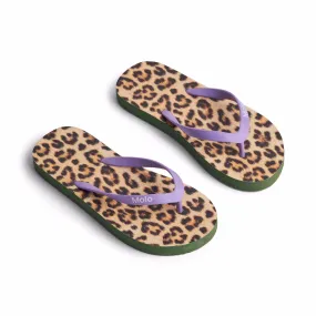 Molo - zeppo flipflops - leopard