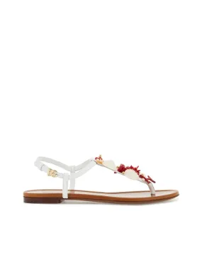 Nappa Flipflops With Embellishments