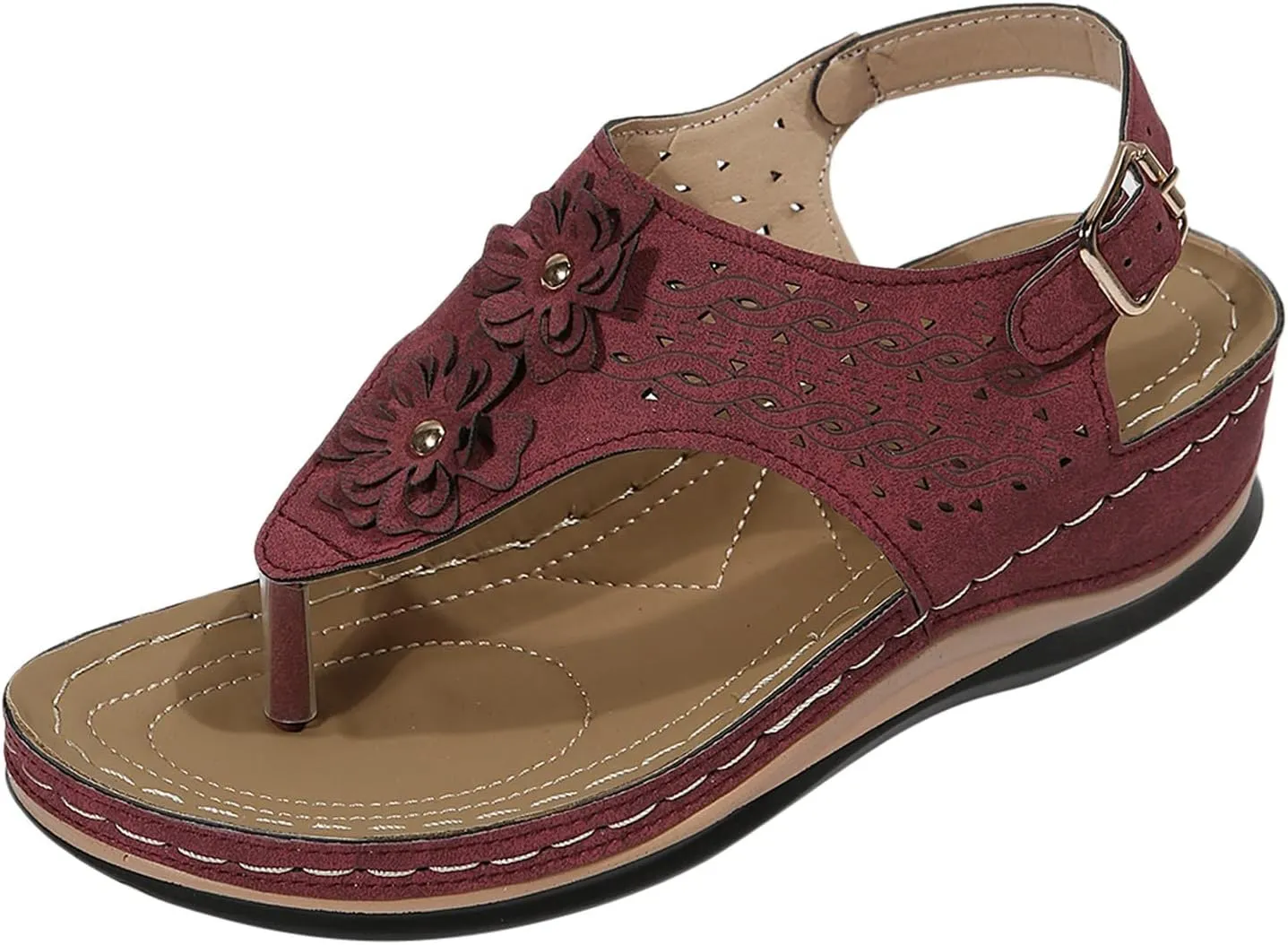 Orthotic Sandals for Women with Arch Support Flip Flops Beach Wedge Sandal Dressy Summer Arch Support Shoes for Woman Wedge Shoes Slip On Dressy Sandalia Ortopedica De Mujer