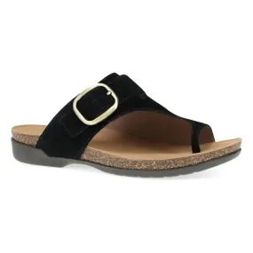 Rylee Stylish Buckled Slide Sandal in Black