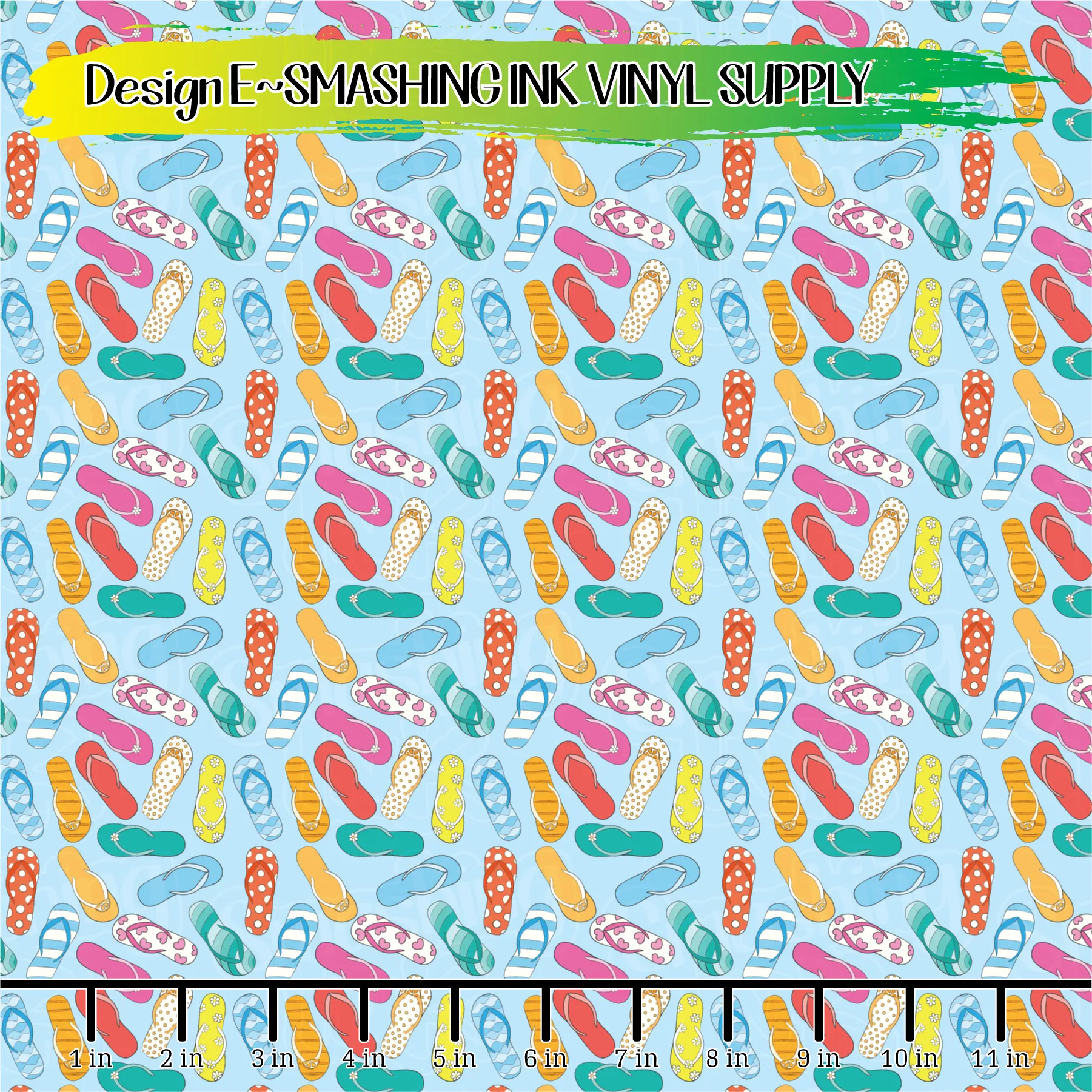 Small Scale Flipflops ★ Laser Safe Adhesive Film (TAT 3 BUS DAYS)