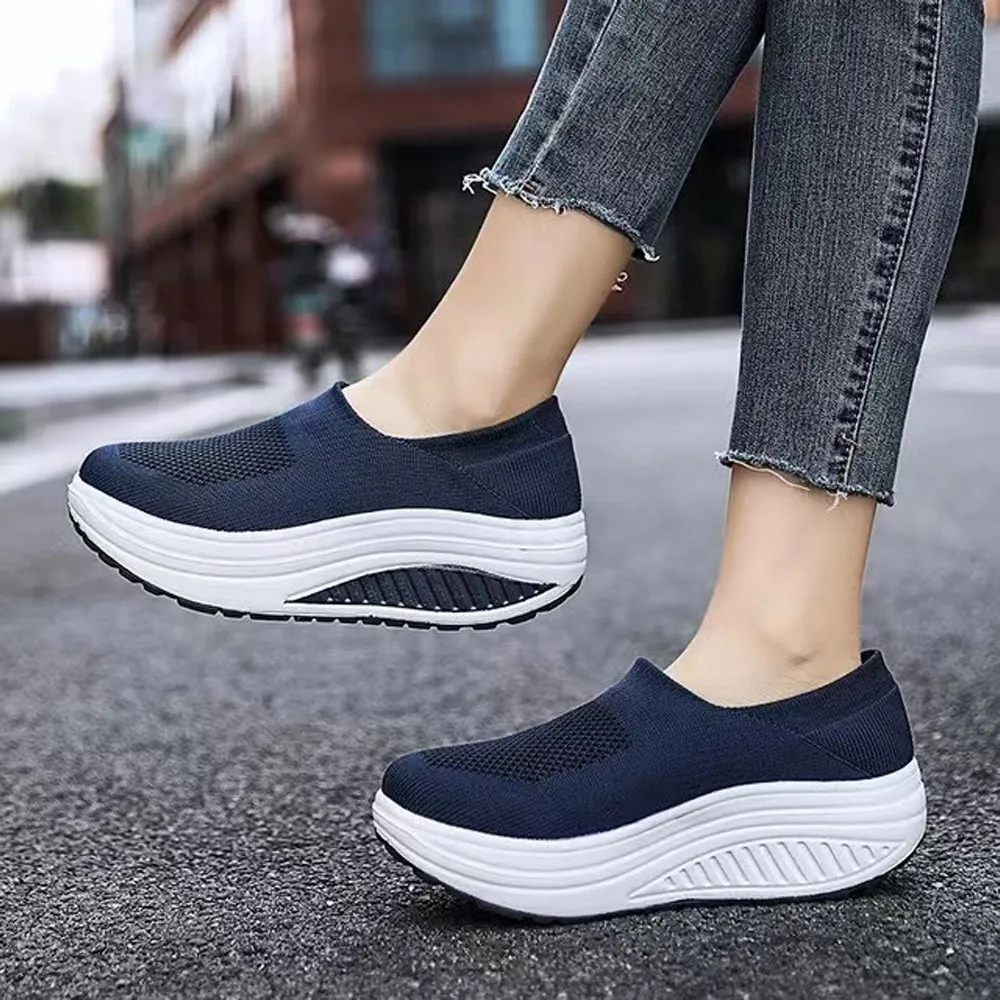 Soft Mesh Women Platform Sneakers