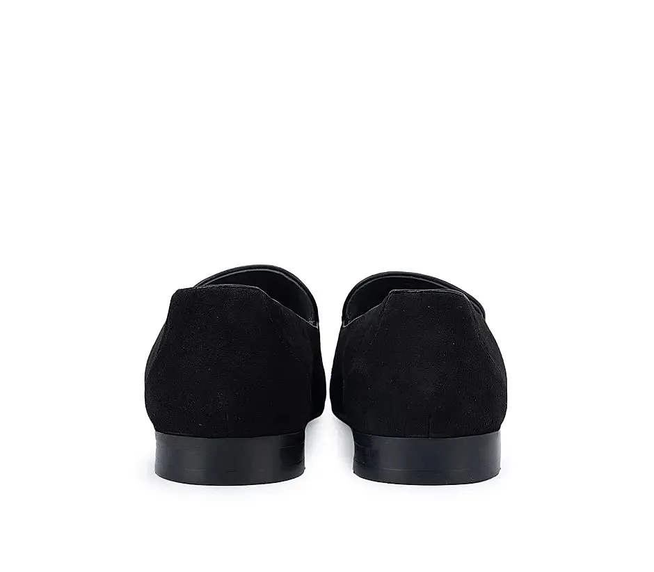 Suede Loafers With Tassels