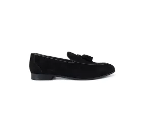 Suede Loafers With Tassels