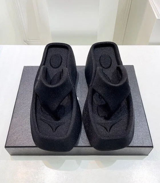 The Squared Toe - Women's Flip Flops