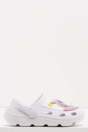 Unicorn Light Clog White