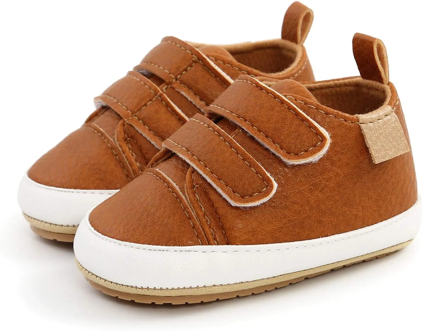 Unisex Baby Boys Girls High-Top Ankle Sneakers Soft Rubber Sole Infant Crib Shoes Toddler First Walkers