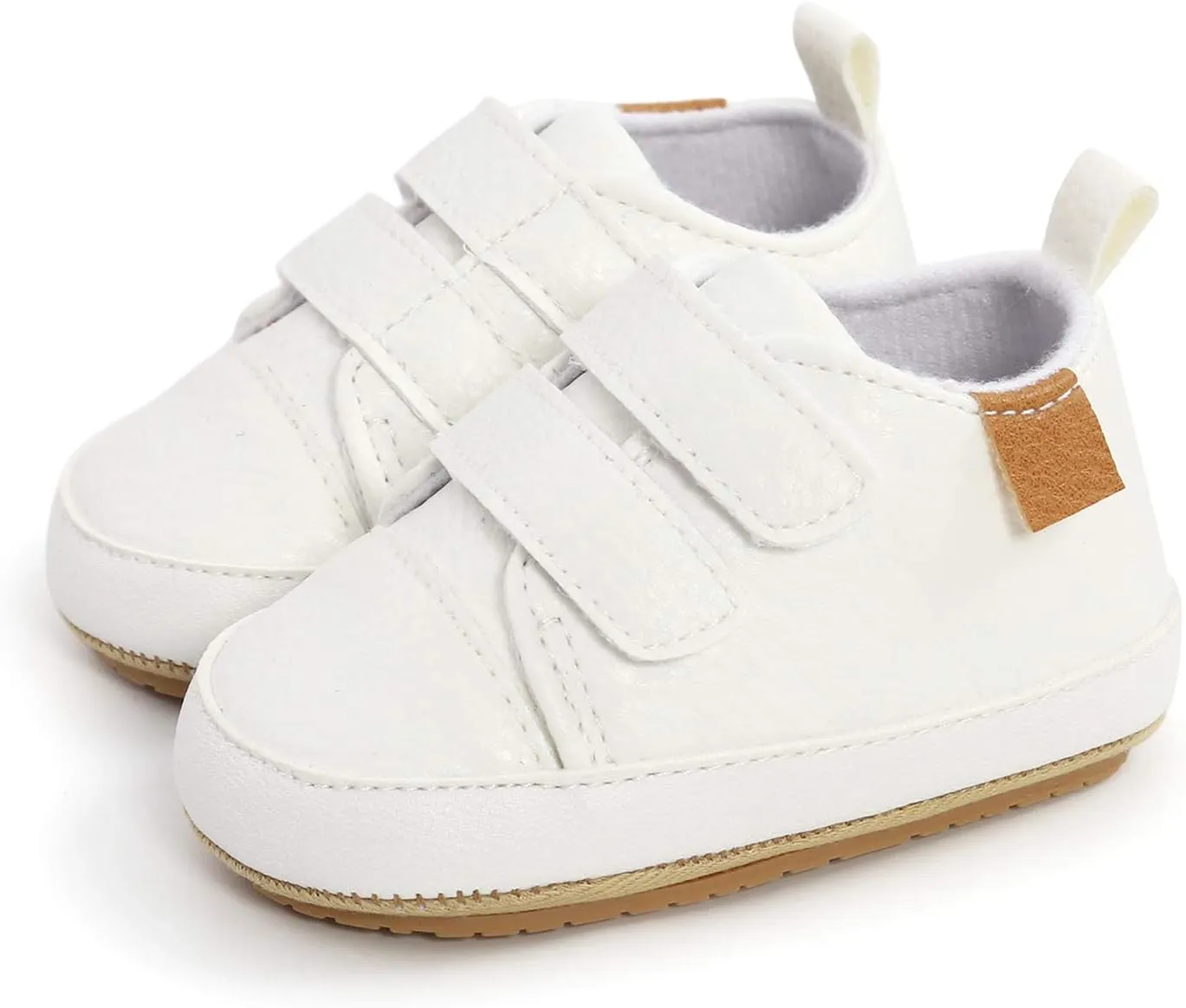 Unisex Baby Boys Girls High-Top Ankle Sneakers Soft Rubber Sole Infant Crib Shoes Toddler First Walkers