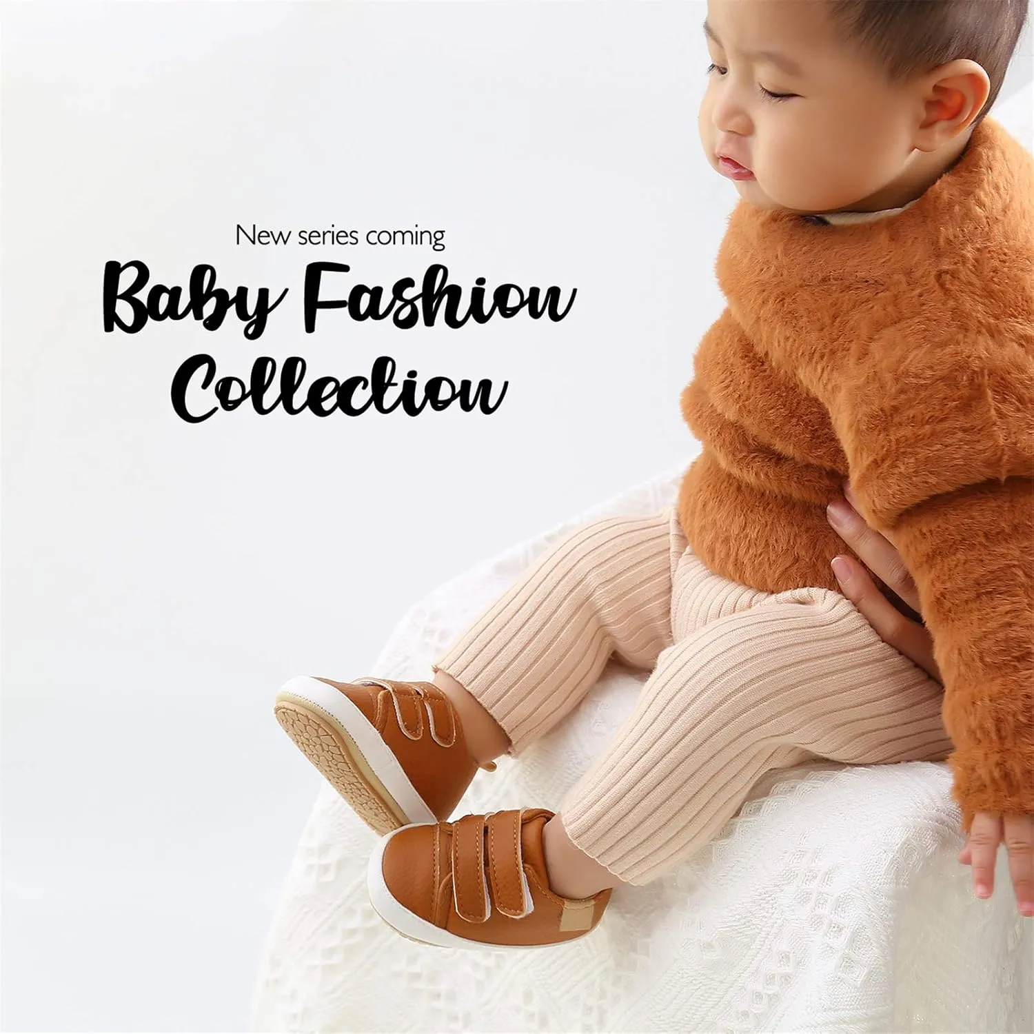 Unisex Baby Boys Girls High-Top Ankle Sneakers Soft Rubber Sole Infant Crib Shoes Toddler First Walkers