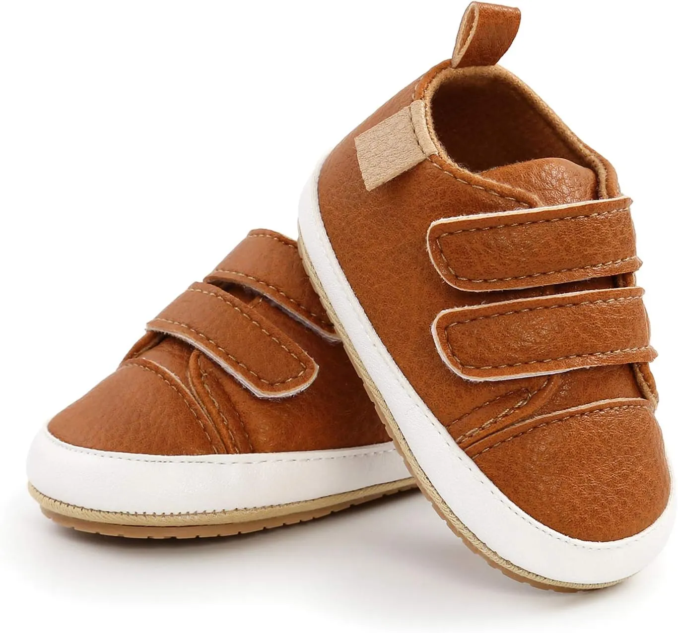 Unisex Baby Boys Girls High-Top Ankle Sneakers Soft Rubber Sole Infant Crib Shoes Toddler First Walkers
