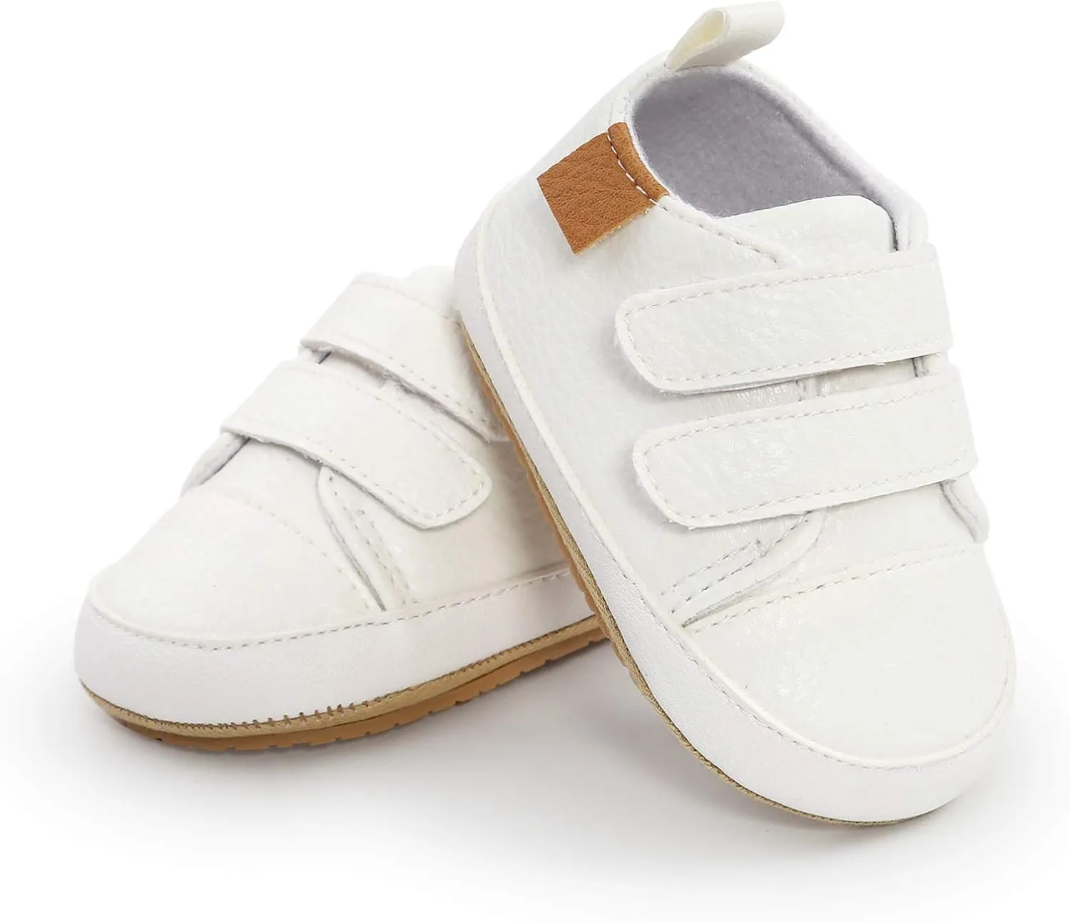 Unisex Baby Boys Girls High-Top Ankle Sneakers Soft Rubber Sole Infant Crib Shoes Toddler First Walkers