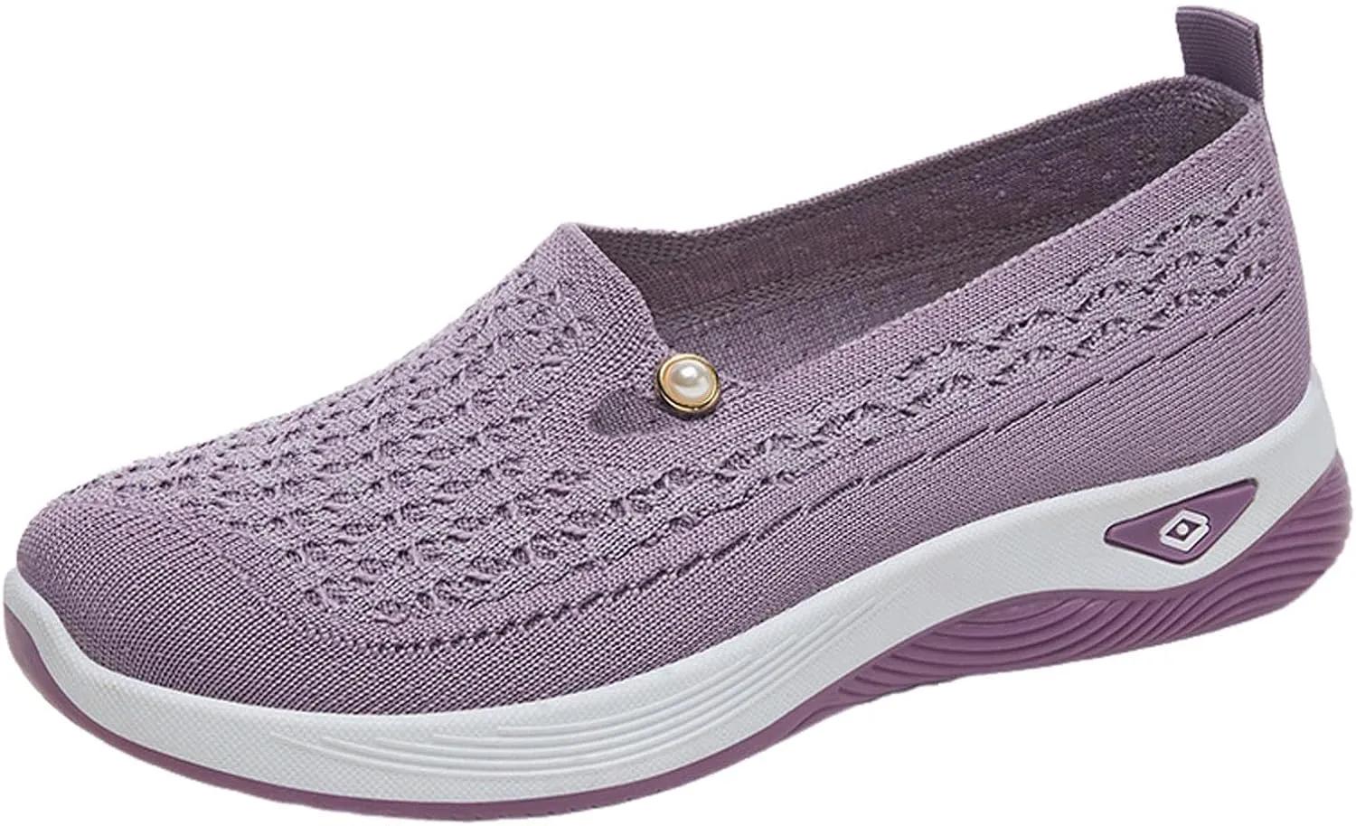 Women Orthopedic Shoes Breathable Soft Mesh Go Walking Shoes Lightweight Slip on Memory Foam Athletic Tennis Sneakers